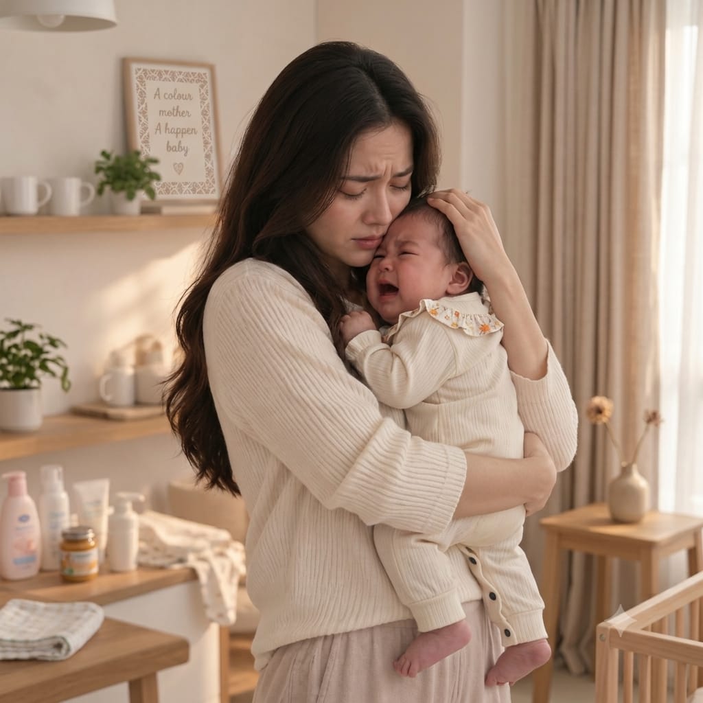 Ibu bersama bayi baru lahir